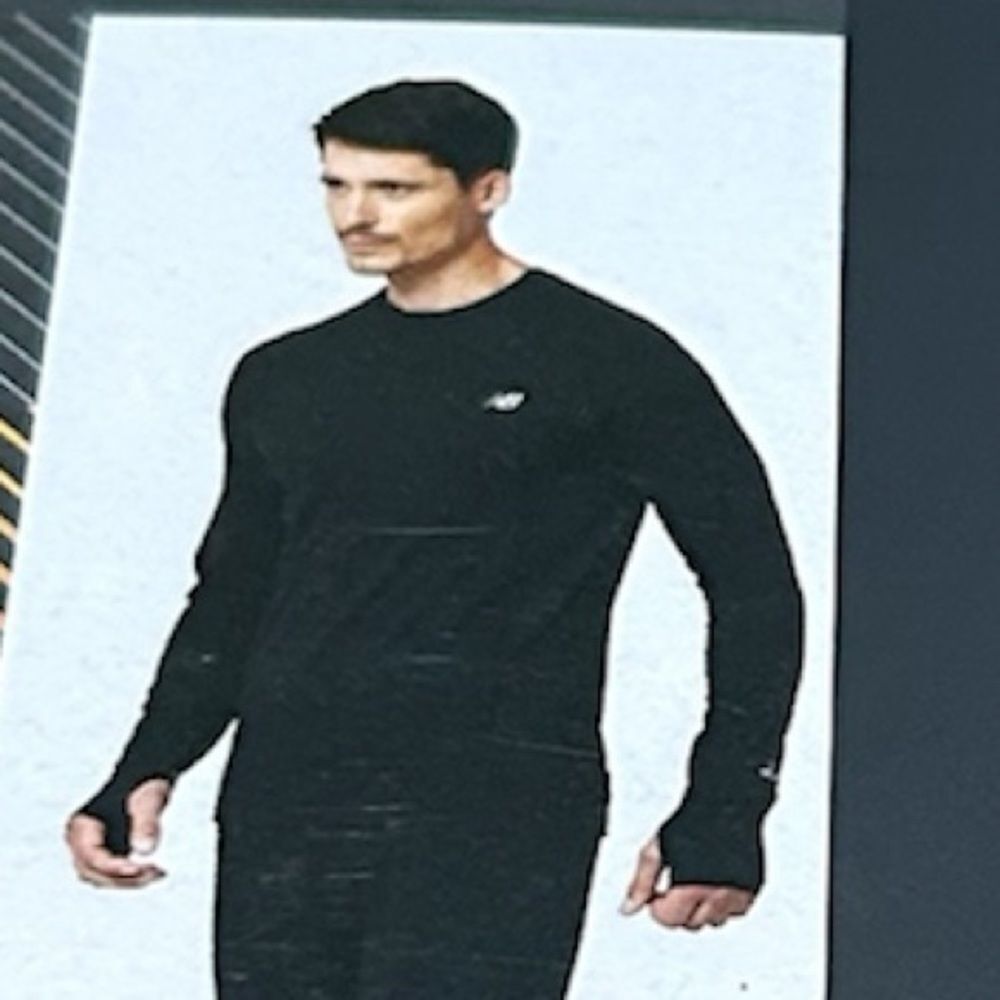 New Balance Premium Base layer performance 2.0 crew long sleeve, Black, XL, NWT
